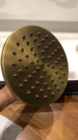 Wall Mounted Bathroom Rain Shower Set Antique Bronze Rainfall Shower With Hand Shower Brass Rain