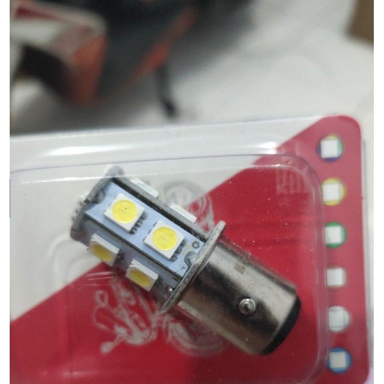 Lampu Led Rem stop 13 mata belakang strobo flash kedip bohlam rem led motor mobil kaki 2 dc 12 vl