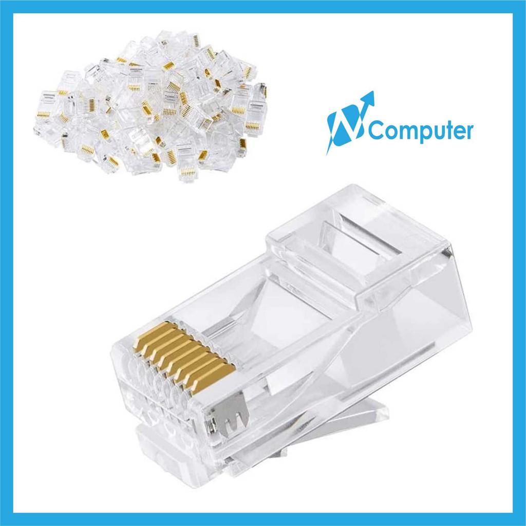 KONEKTOR RJ45 CONNECTOR LAN RJ 45 CAT5 CAT6 MODULAR RJ45 GOOD QUALITY