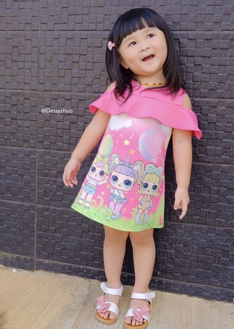 CLOEVKIDS - Freya Size 22-35 Sepatu Sandal Anak Perempuan Lucu Slop Flat