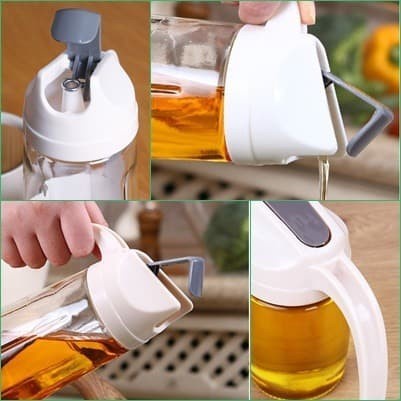 Botol Minyak Kaca Full Glass Minimalist Kitchen Oil Bottle