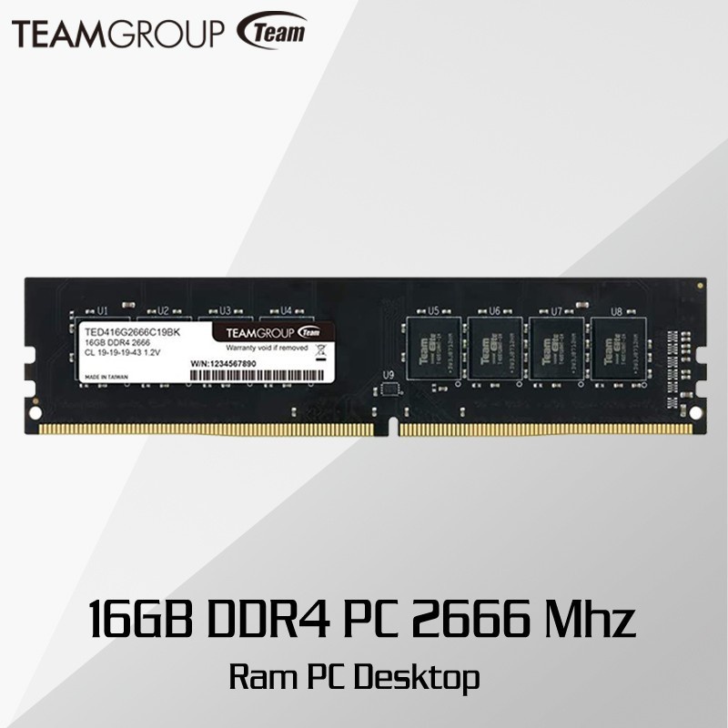 Ram PC Team Elite 16GB DDR4 PC21300 - 2666 Mhz