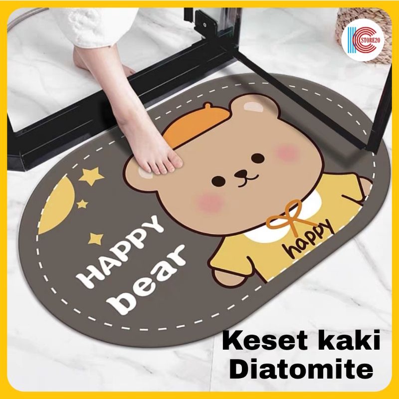 KESET KAKI KAMAR MANDI DIATOMATE OVAL UKIRAN 60×40 CM