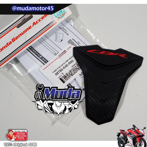 TANK PAD CBR150R 2021 CBR 150 R LED 08T80-K45-R00 AKSESORIS KARET COVER TUTUP TANGKI ORI GINAL