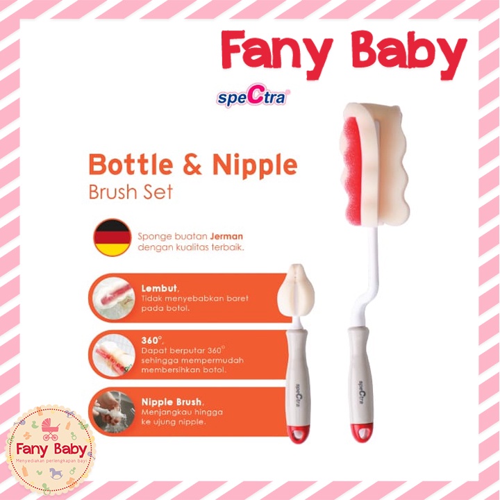 SPECTRA BOTTLE NIPPLE BRUSH / SIKAT BOTOL