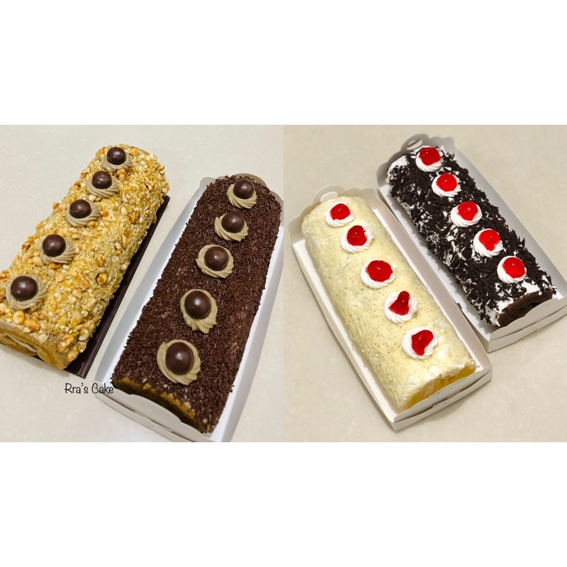 

Black Forest Roll Cake/Cheese Roll Cake/Nougat Roll Cake/ Mocca ceres roll cake