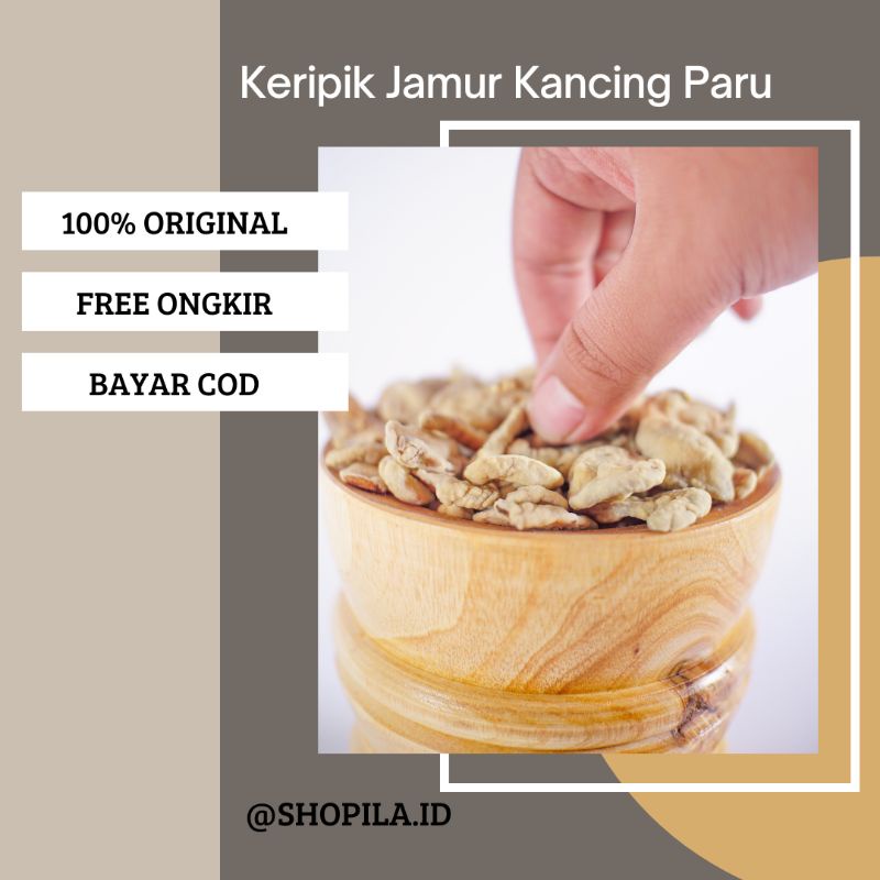 

Shopila Keripik Jamur Kancing Paru Ekonomis Khas Wonosobo