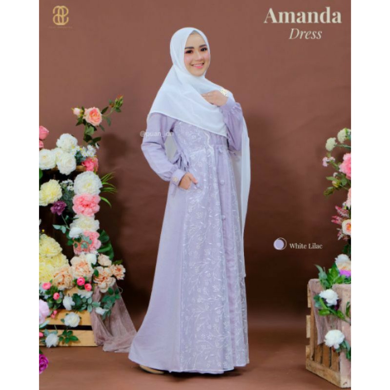 PROMO AMANDA DRESS BY PUAN ORI FREE BOX/DRESS PUAN