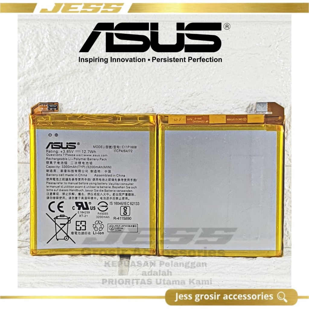 Baterai Battery Original ASUS C11P1608 For Type HP Zenfone AR - ZS571KL - V570KL - A002 - A002A