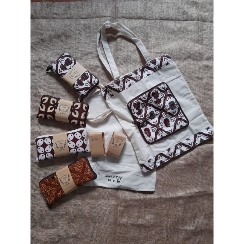 Tas Blacu Batik Lipat / Tas Belanja Lipat