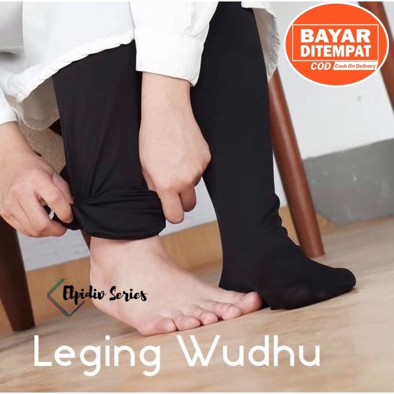 Legging Wudhu Bahan Kaos Soft Rayon / Leging Wudhu Size 30-75kg (M,L,XL)