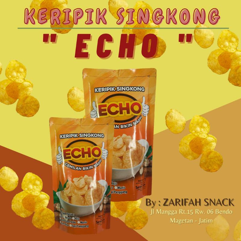 

cemilan nagih keripik singkong Echo 65gr