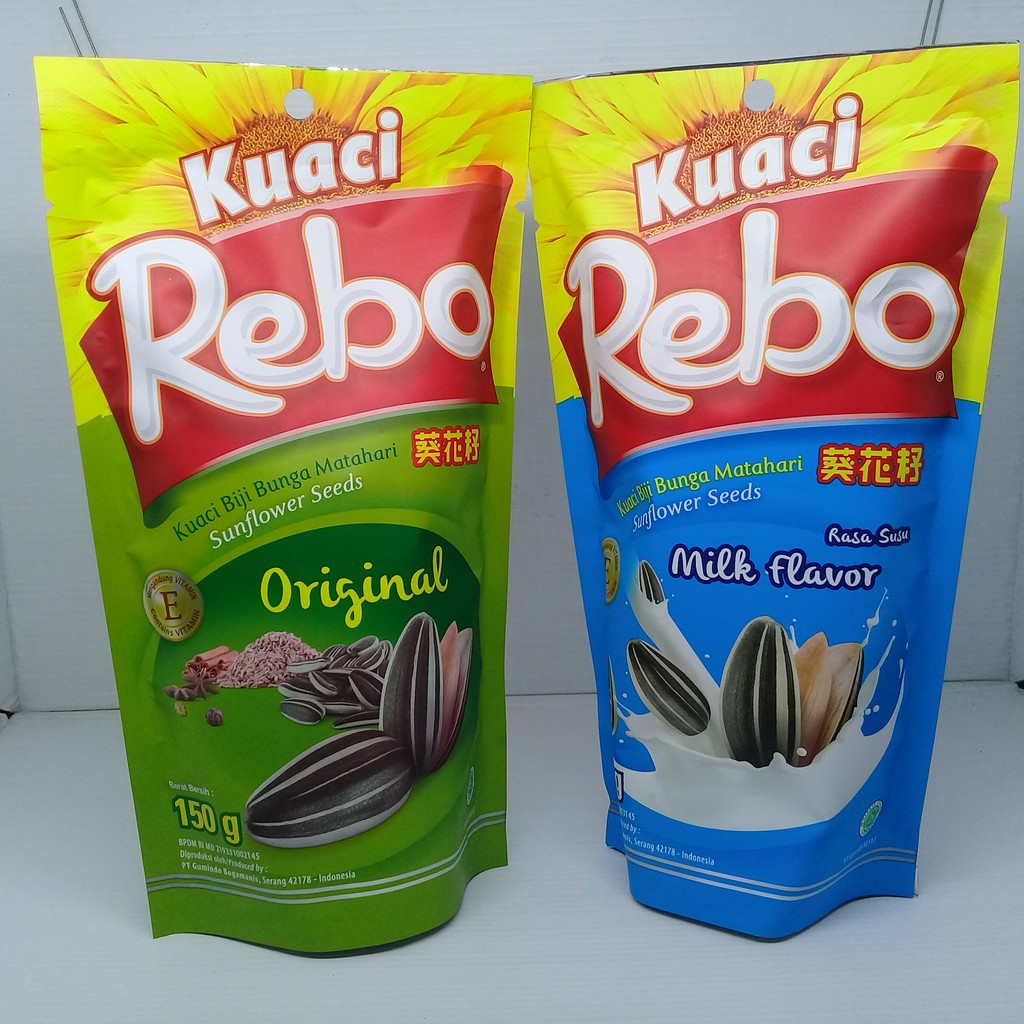 

Rebo Kuaci Biji Bunga Matahari Rasa susu Milk Flavor / Original