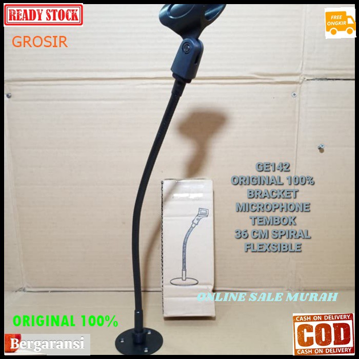 G75 CRIMSON original 100% bracket microphone breket mic stand besi mik holder mikrophone tembok dinding meja table gantung G75   bahan metal besi  Bisa segala jenis mic  Bisa di tembok / di meja atau digantung  bisa untuk mic kabel handle dan wireless ha