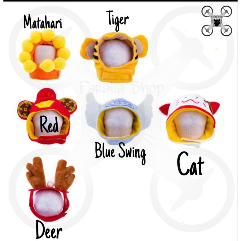 Topi Kucing Anjing Kostum Motif Hewan Cat Dog Pet Hat Lucu Bagus Lembut Costume