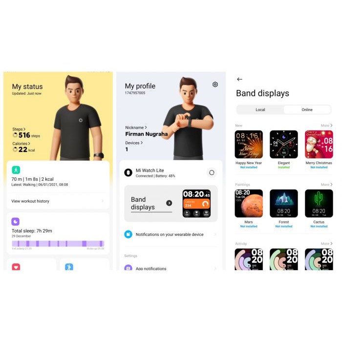 XIAOMI Redmi Mi Watch Lite SMARTWATCH GPS SMART WATCH JAM TANGAN PINTAR SPORT MI BAND MIBAND 4 5 6-6