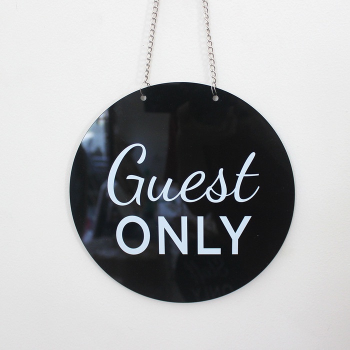 

Sign Guest Only | Sign Akrilik Printed | Sign Board Guest Only Keren