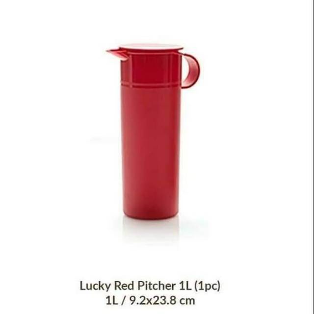 Lucky Red Pitcher Tupperware Jug Ceret  Teko