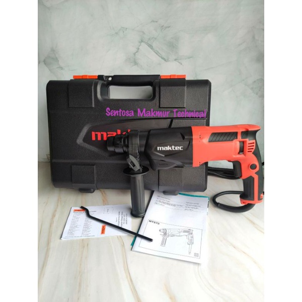 MAKTEC MT 870 22 MM Bor Rotary Hammer Bobok Beton 2 Mode 22mm MT870