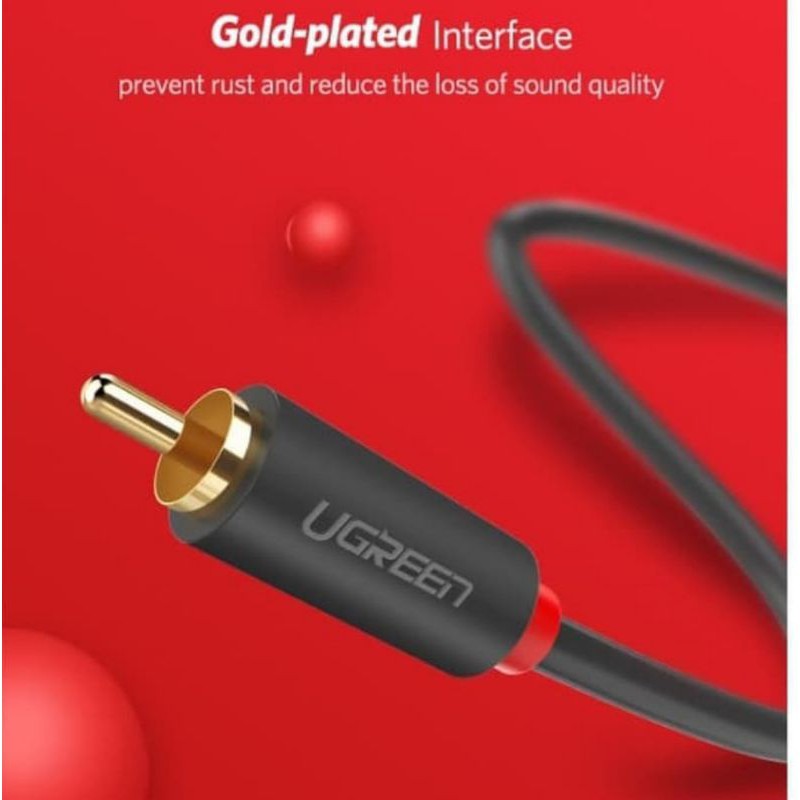 Ugreen Kabel Audio 2 RCA Male to 2 RCA Male HIFI High Quality Original