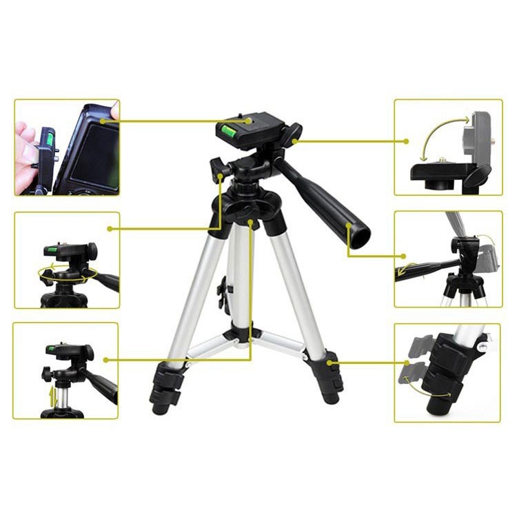 Tripod Mini Profesional untuk Kamera Digital - Black