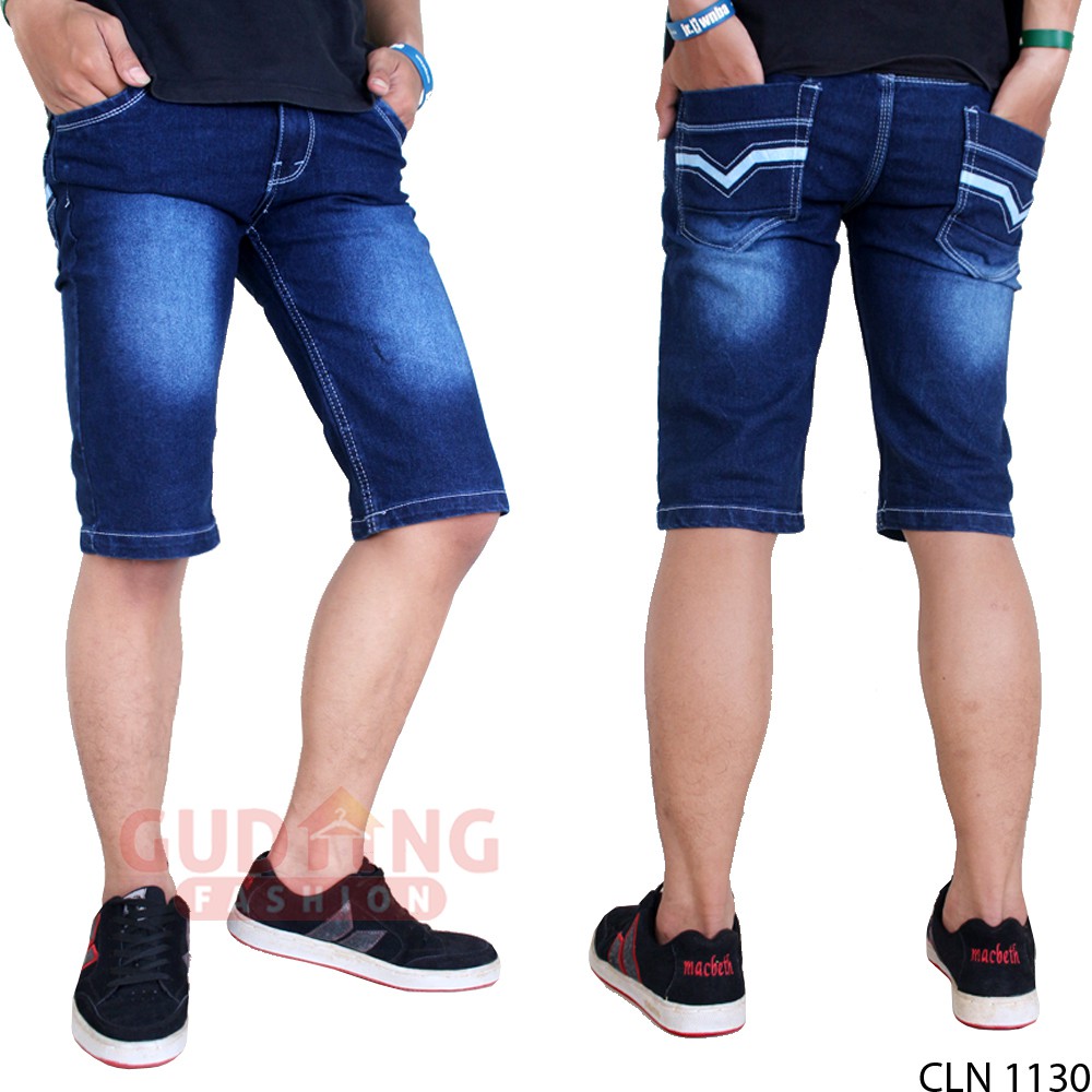 Celana Jeans Pendek Pria Terbaru - CLN 1130
