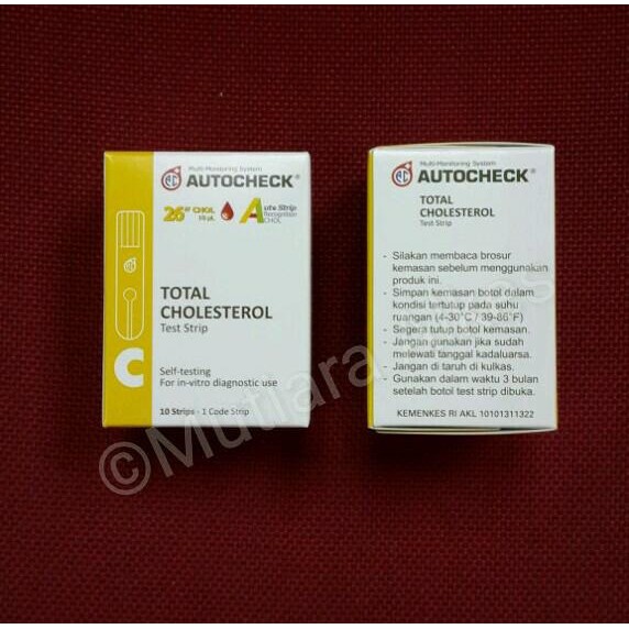 STRIP AUTOCHECK Cholesterol / Strip Kolesterol - ISI 10 STRIP