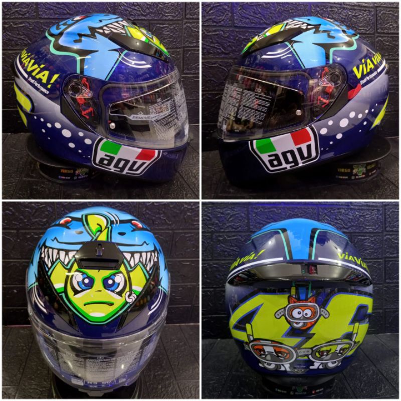 HELM AGV K3 SV SNI TOP ROSSI MISANO 2015 AGV K-3 MISANO ORIGINAL TERMURAH