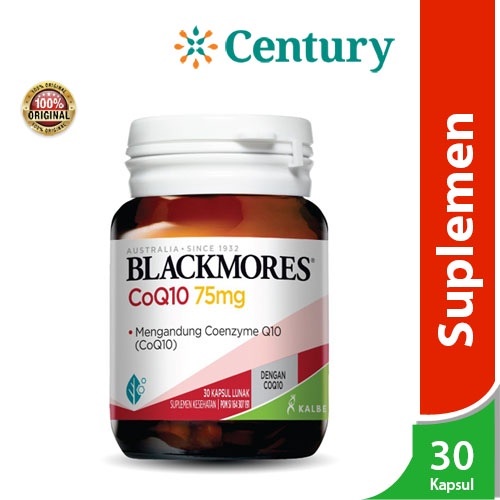 Blackmores CoQ10 75mg Isi 30 Tablet/Coenzym Q 10/Suplemen Jantung