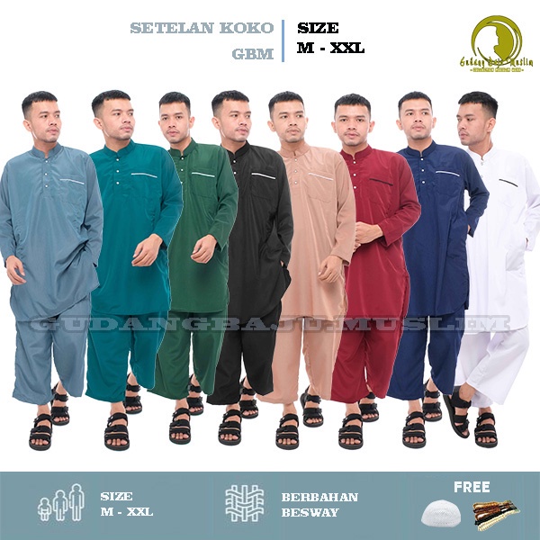 baju koko setelan dewasa / baju koko pakistan / setelan dewasa / setelan koko / pakaian muslim  pria