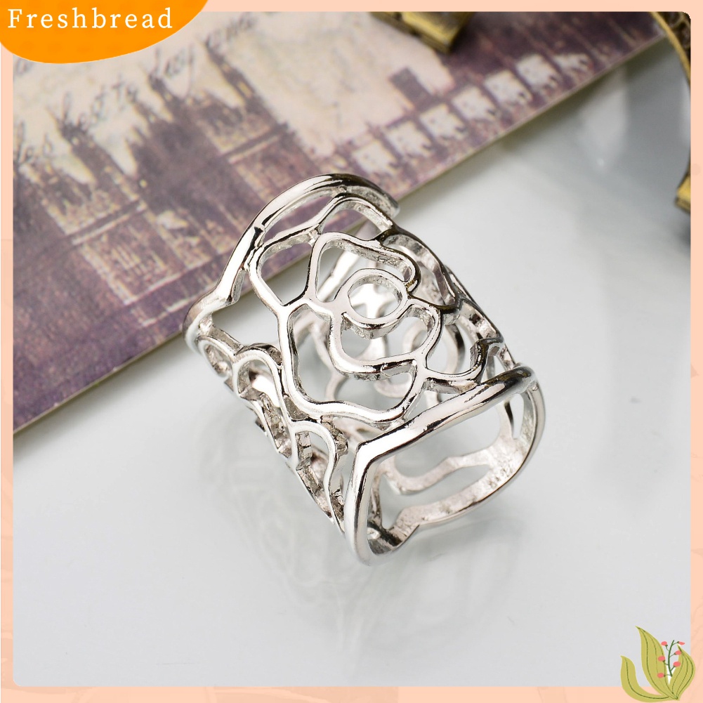 [ TERLARIS]Fashion Women Openwork Carved Rose Pattern Scarf Ring Buckle Shawl Clip Jewelry