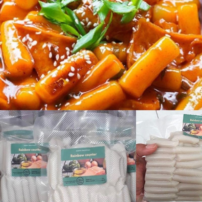 

Tteokbokki / tokpoki 1000gr kemasan vacum halal