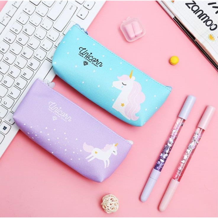 KOTAK PENSIL MOTIF UNICORN LUCU UNIK / TEMPAT PENSIL / KOTAK PULPEN / TEMPAT ALAT TULIS PP130-3