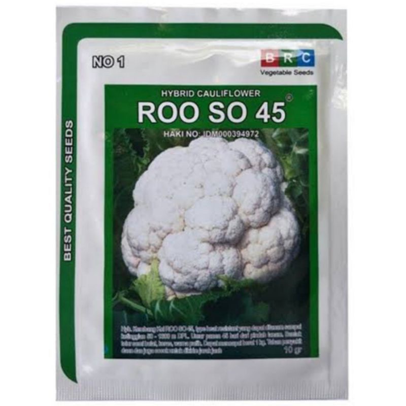 Benih bibit kembang kol Roo so 45 F1 10 gram