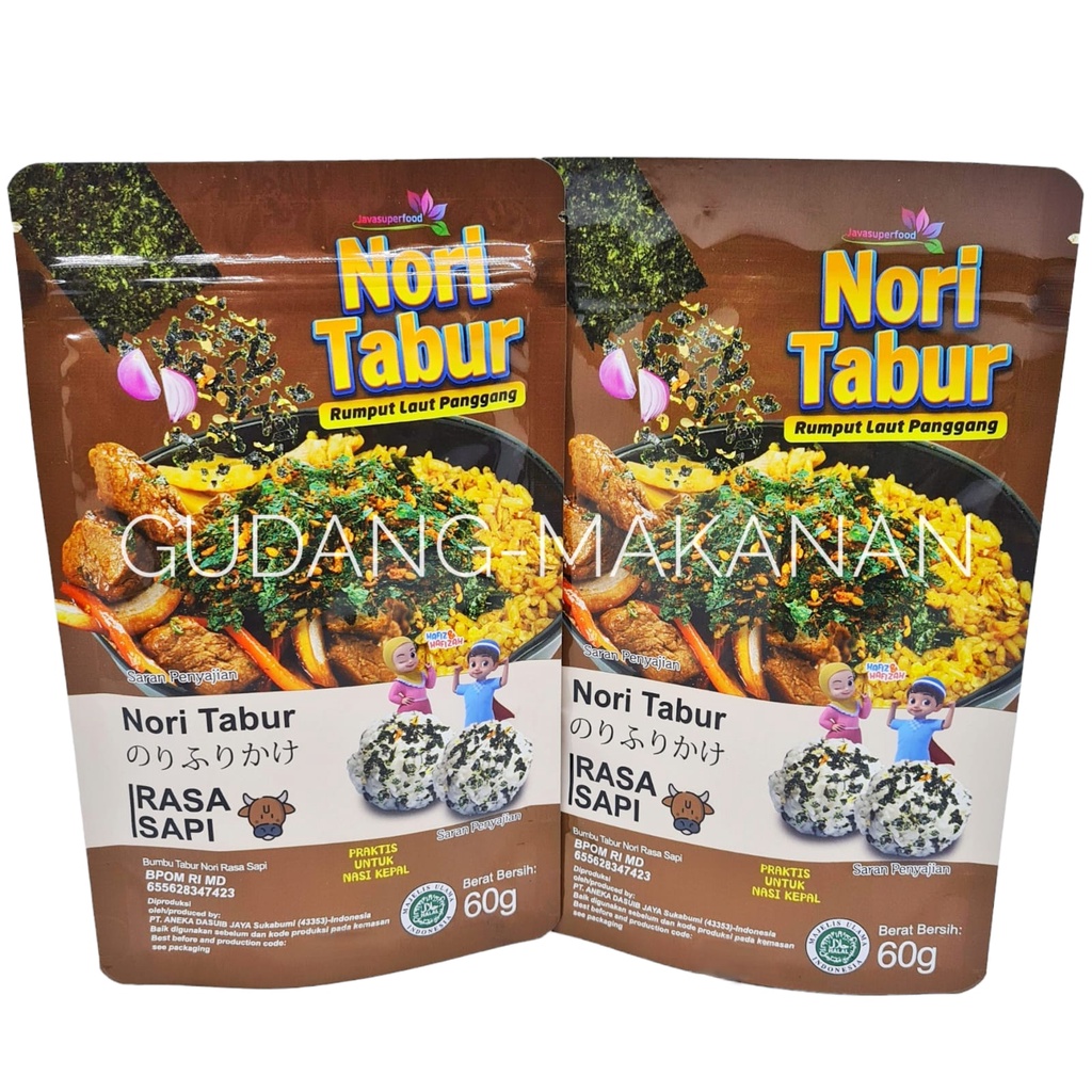 Nori Tabur Rumput Laut Panggang Sapi 60gr