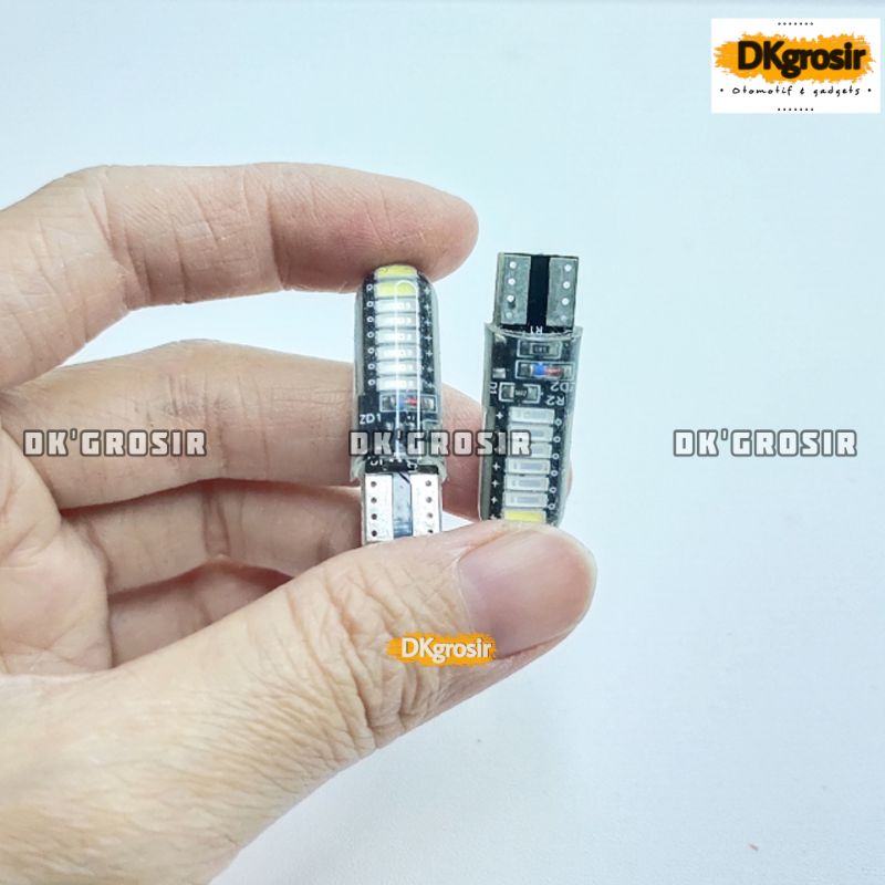 2BUAH Lampu LED T10 Jelly 16 mata RUNNING KEDIP RGB - Senja Sein Sen  Speedo - Running Kedip 5 Warna-2