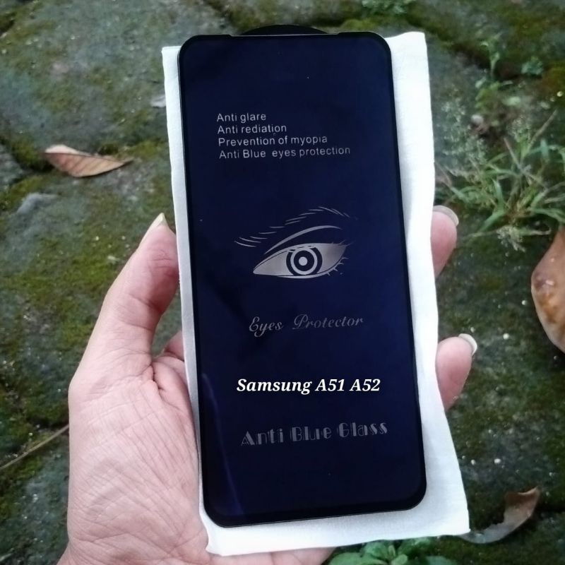 Tempered Glass Samsung A51 A52 Anti Radiasi Blue Light Premium Quality