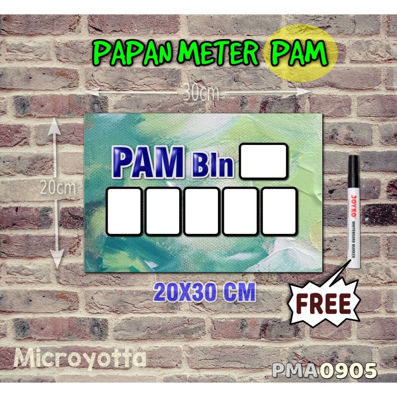

Microyotta Papan Meter Listrik PLN PAM motif Unik - Lukis 05