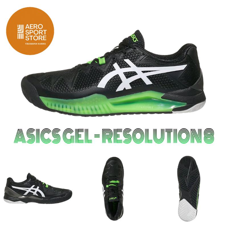 [ SEPATU TENIS LAPANGAN ASICS - GEL RESOLUTION 8 ]