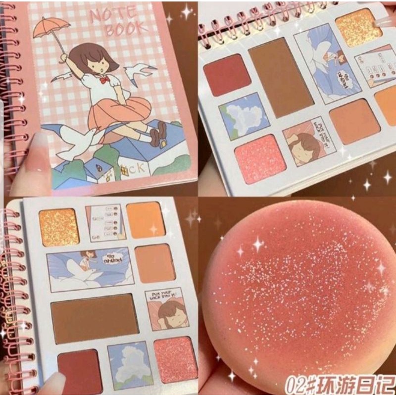 [COD &amp; READY STOCK] EYESHADOW PALLETE | EYESHADOW DAIRY ME | EYESHADOW NOTE BOOK | EYESHADOW PINK FLASH | EYESHADOW ANY LADY