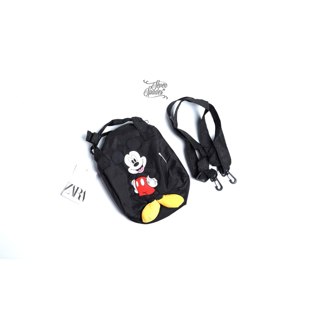 slingbag zara mickey mouse import pouch Waistbag