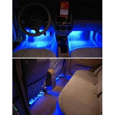 Lampu Footstep Kabin, Lampu Kolong Mobil 48 Led Biru   Modul Strobo