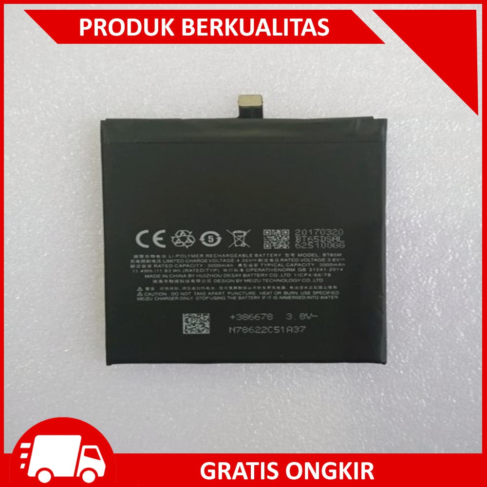 Baterai Meizu Mx6 Bt65m Battery Meizu Bt65m Original Shopee Indonesia