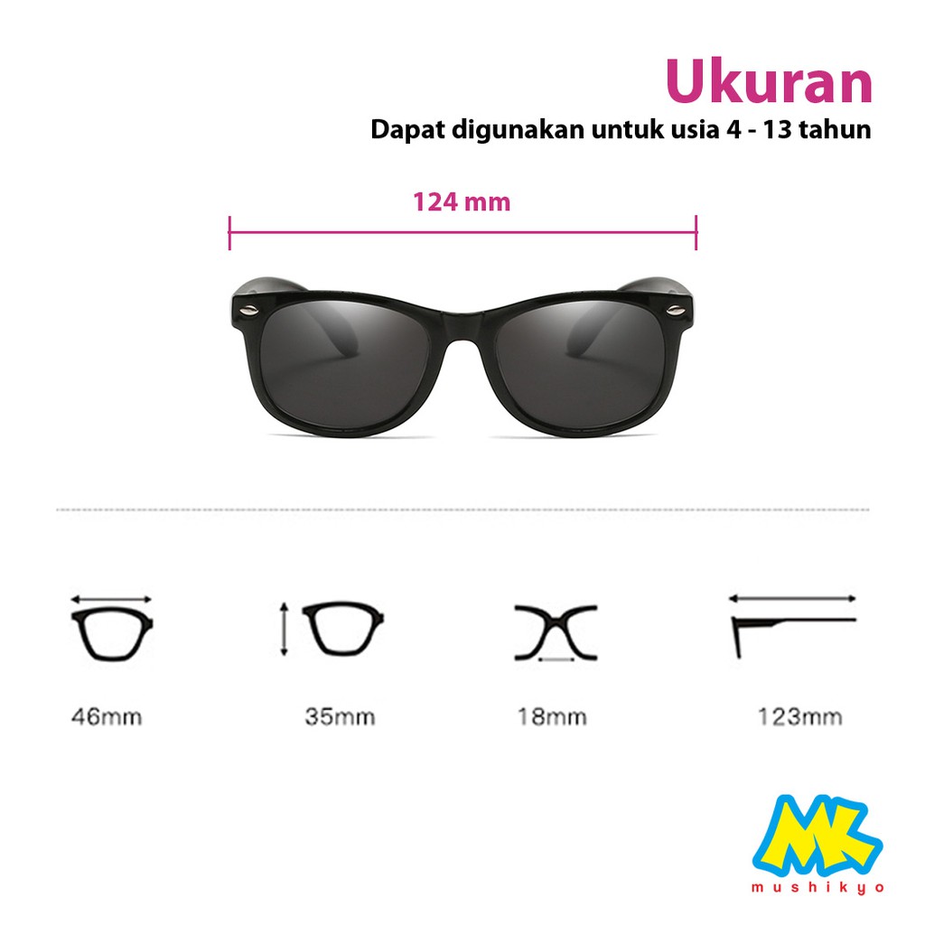 Kacamata Anak - UV400/Polarized - Flexible Sunglasses-3