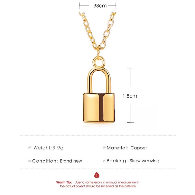 MORYMOSHI K23 Kalung Wanita Gembok Kecil Fashion Korea Murah