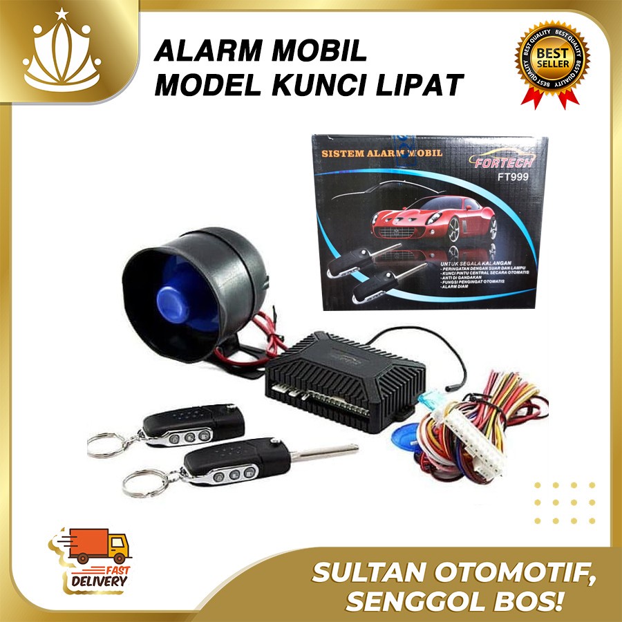 Alarm Mobil Kunci Lipat Fortech FT999 UNIVERSAL