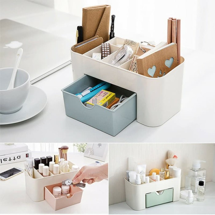 Rak Kosmetik Plastik Murah / Tempat Kosmetik / Rak Make Up / Tempat Make Up Organizer Serbaguna