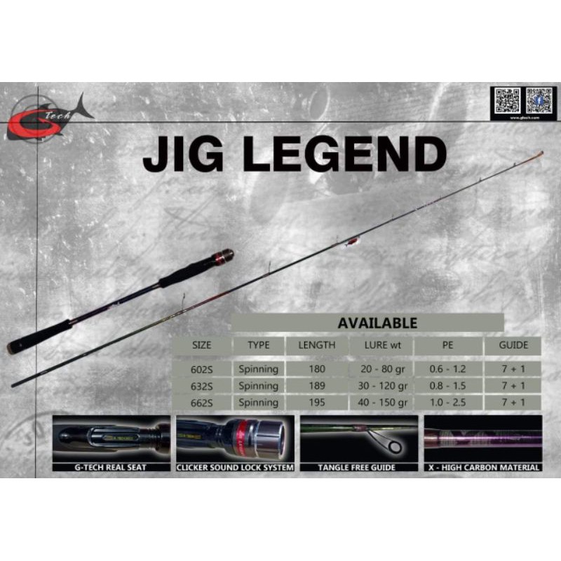 Rod G-TECH JIG LEGEND