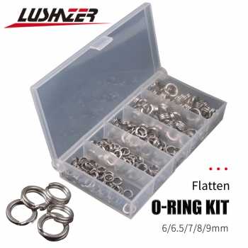 Cincin Konektor Umpan Pancing ikan Split Ring 200PCS LSH01r