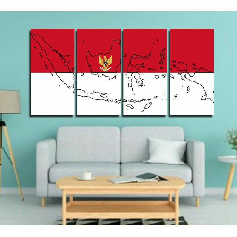 HIASAN DINDING PETA/MAPS/POSTER KAYU Minimalis/Hiasan dinding rumah/Dekorasi rumah/WALL DECOR